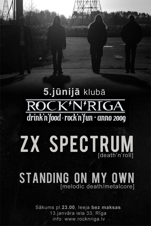 ZX SPECTRUM @ Rock'n'Riga: afiša